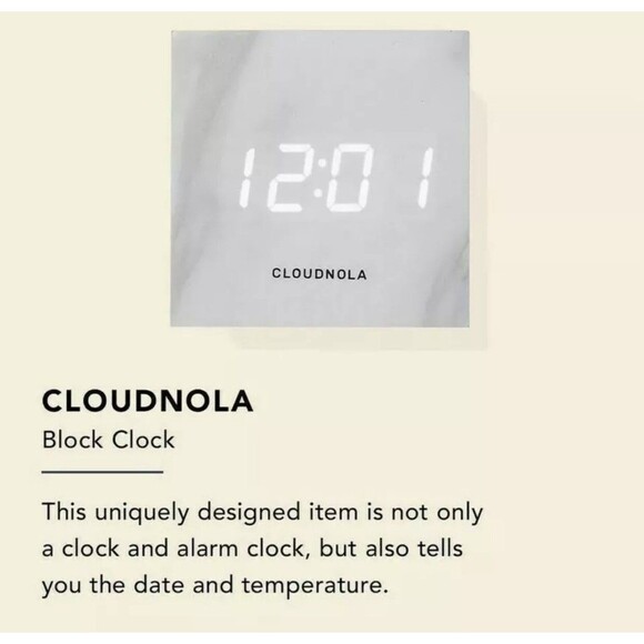 Cloudnola 3-in-1 Travel Alarm Clock USB Cable Calendar Time Temperature FFF - Picture 2 of 16